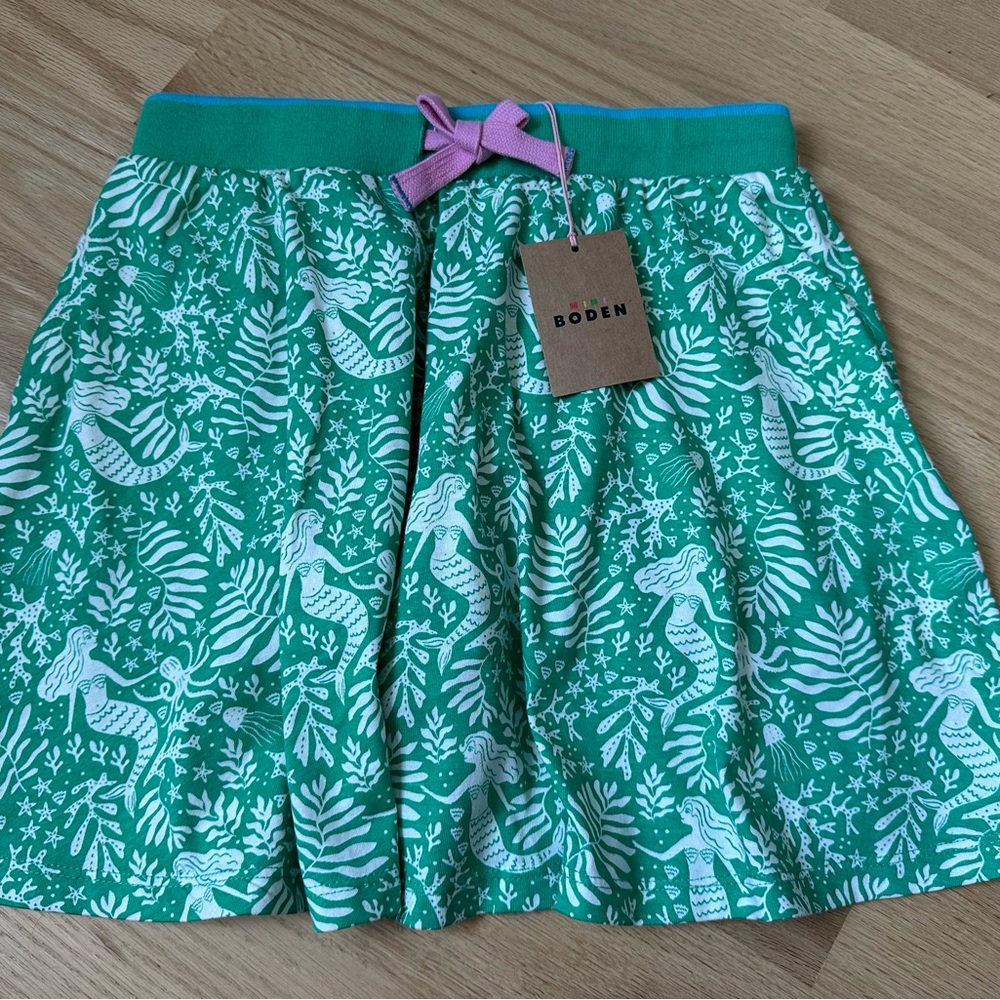 Mini Boden Green Mermaid Skort 11-12